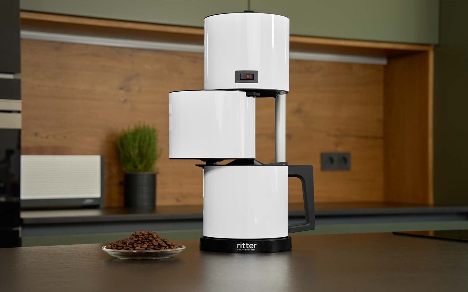Kaffeemaschine - im hochwertige Filer-Kaffeemaschine Bauhaus-Design